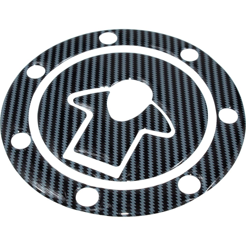 Bike It Fuel Cap Decal 3 Piece Set Carbon Effect For Kawasaki Up To 1999 7 Hole