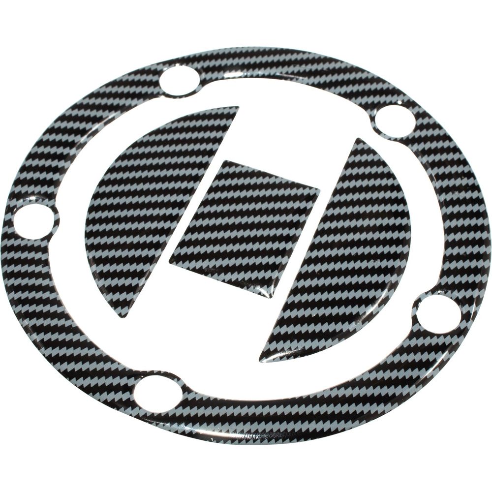 Bike It Fuel Cap Decal 4 Piece Set Carbon Effect For Suzuki 2003 Onwards 5 Hole