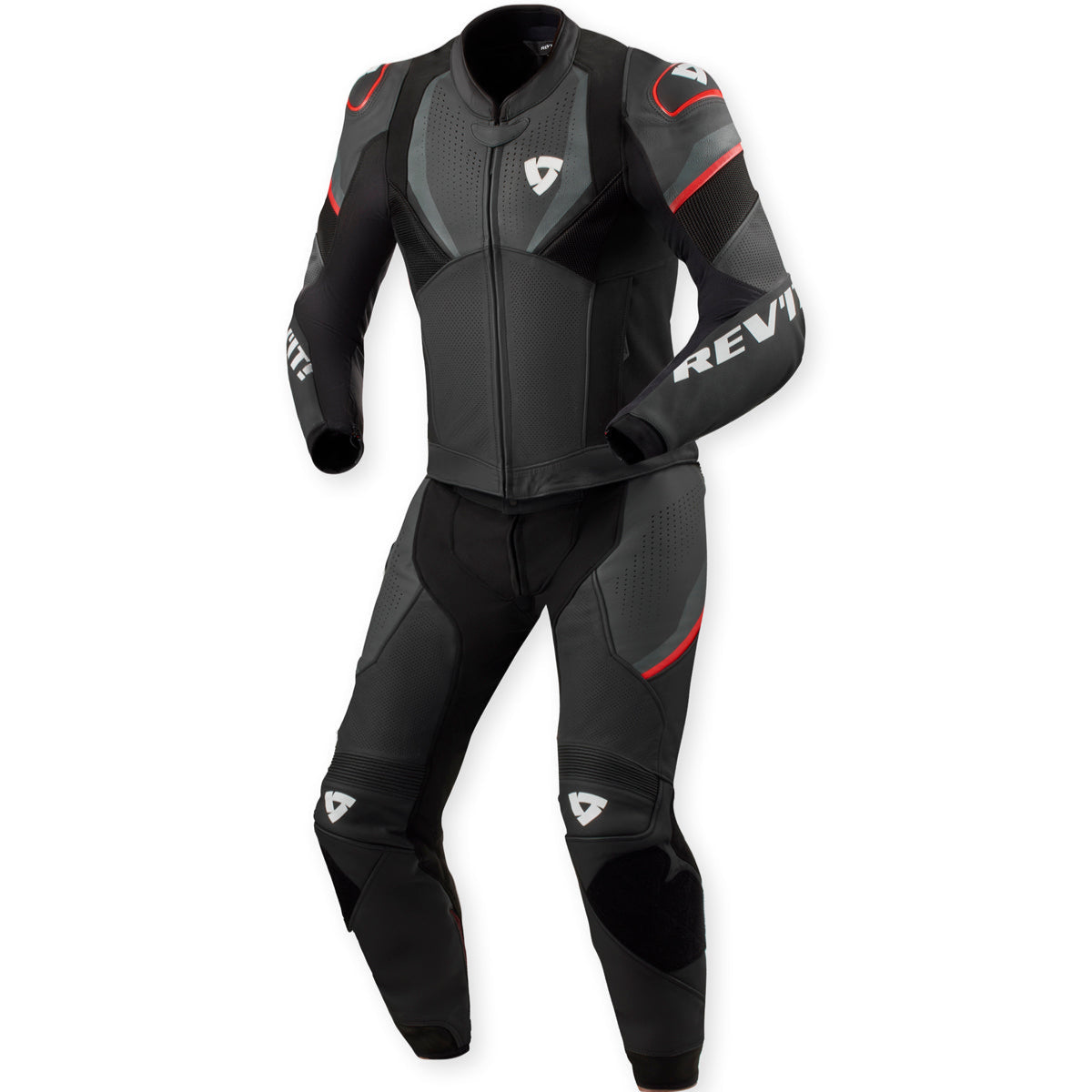 Revit Combi Beta 2 Pieces Leather Suit Black / Anthracite FREE UK Delivery, FREE 365 Day Returns - Moto Central