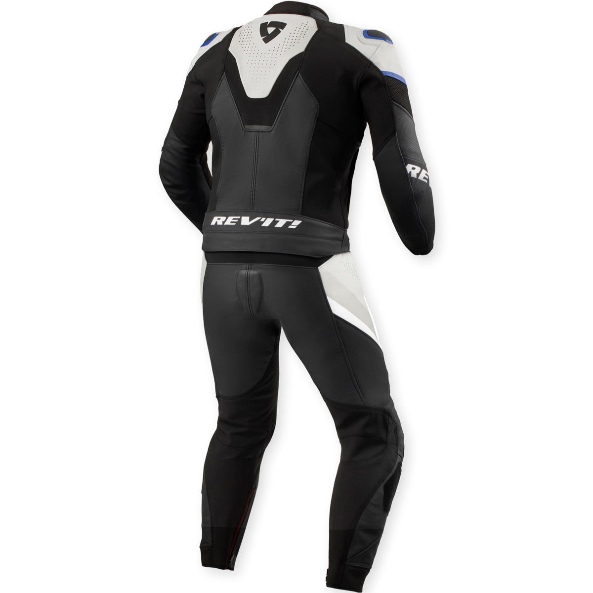 Revit Combi Beta 2 Pieces Leather Suit Black / Light Grey - FREE UK Shipping, FREE 365 Day Returns | Moto Central