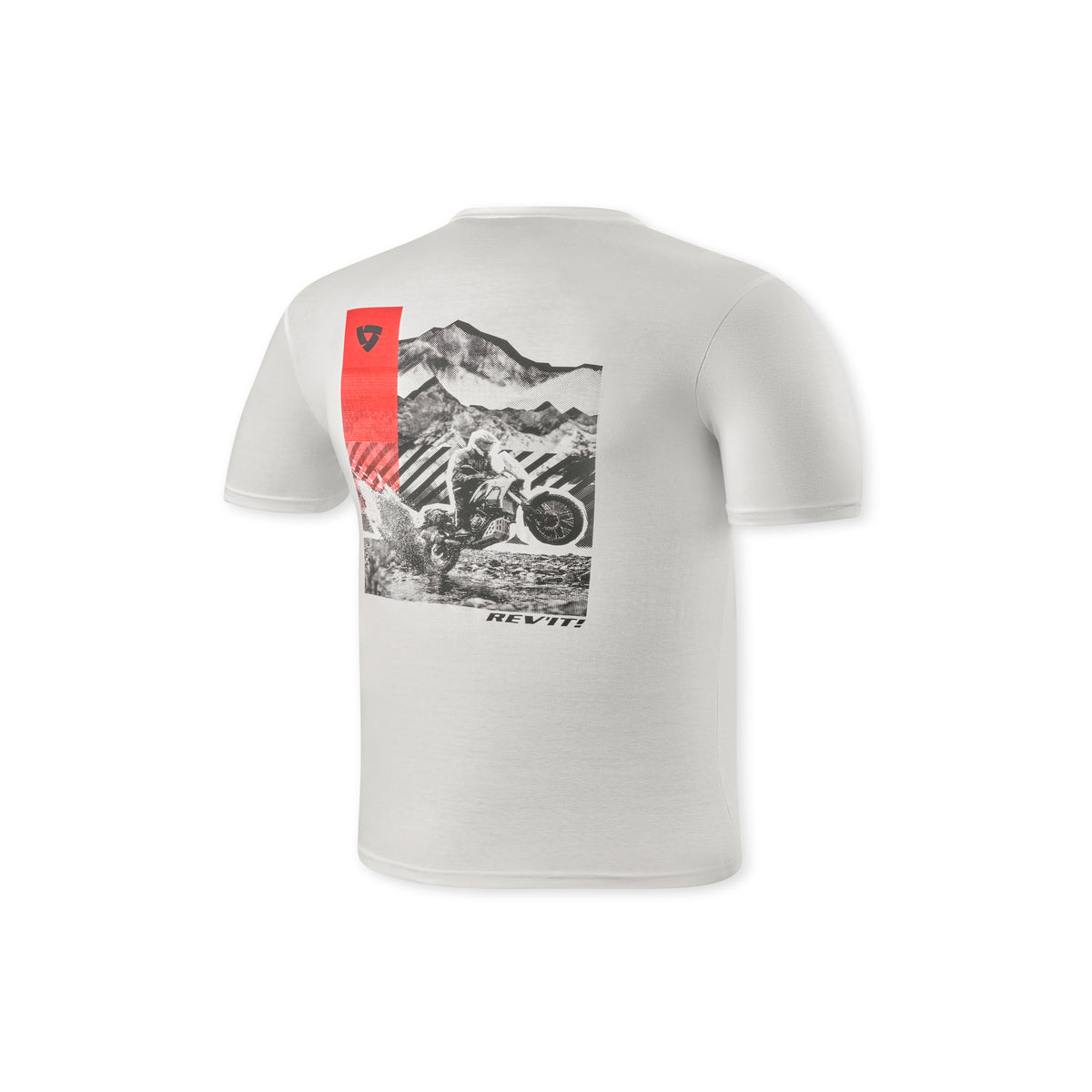 Revit Eddie T-Shirt White FREE UK Delivery, FREE 365 Day Returns | Moto Central