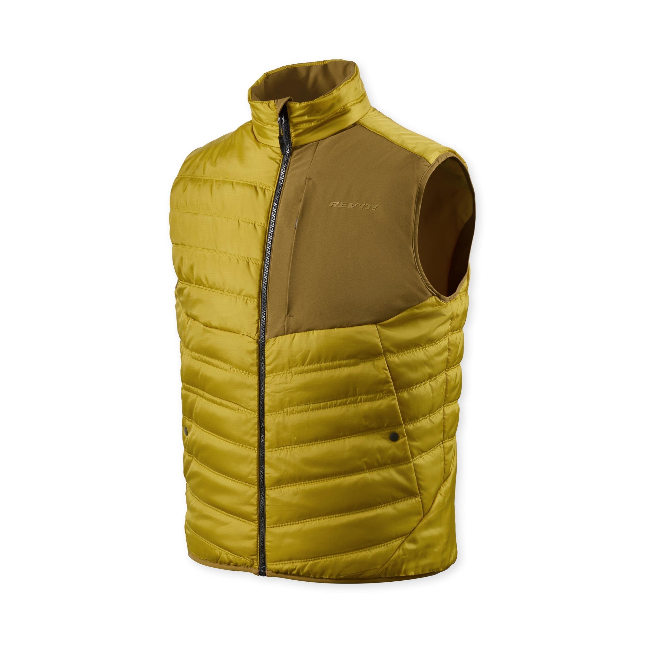 Revit Finley 2 Body Warmer Ocher Yellow front view