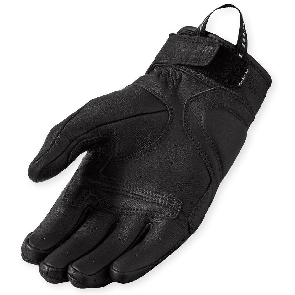 Revit New Heights Ladies Leather Gloves Black – single glove view