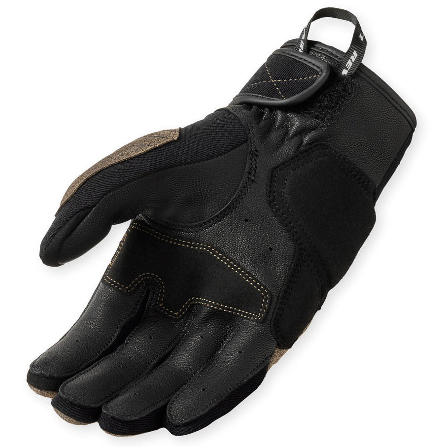 Revit Montford Textile Gloves Sand / Black – single glove view