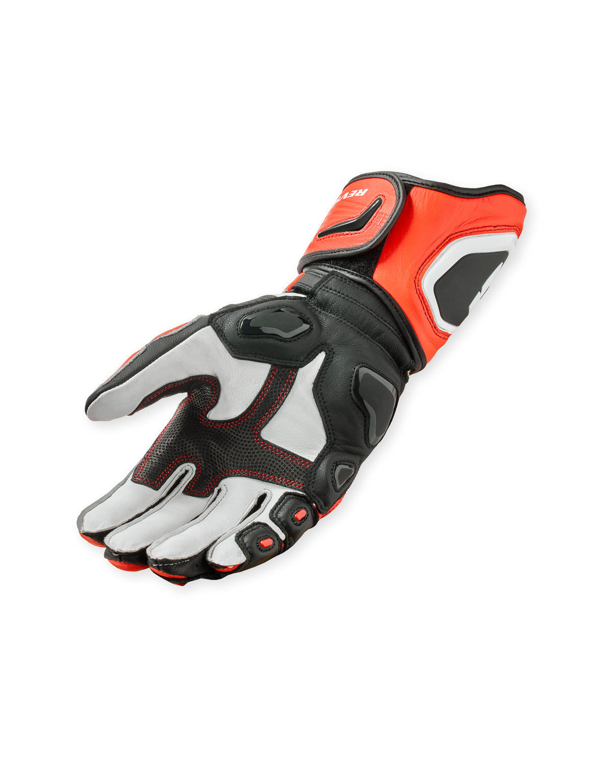 Revit Jerez 4 Leather Gloves Neon Red / Black FREE UK Delivery, FREE 365 Day Returns - Moto Central