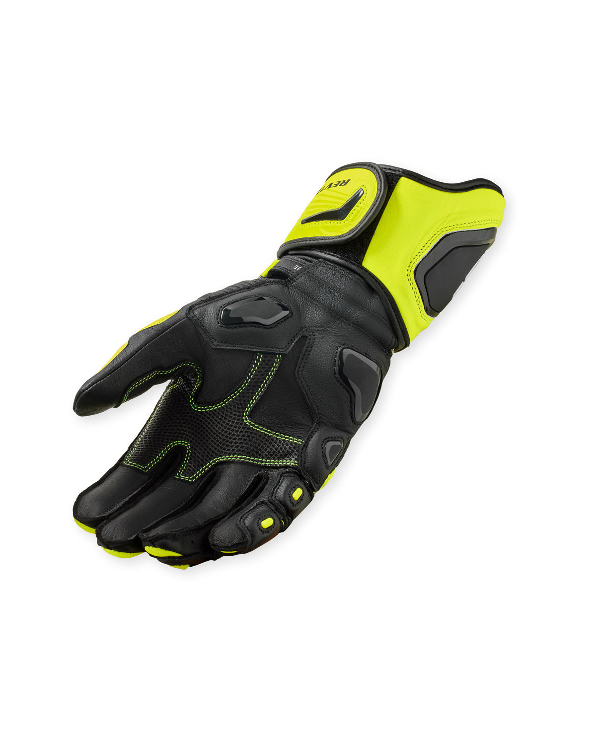Revit Jerez 4 Leather Gloves Neon Yellow / Black FREE UK Delivery, FREE 365 Day Returns - Moto Central