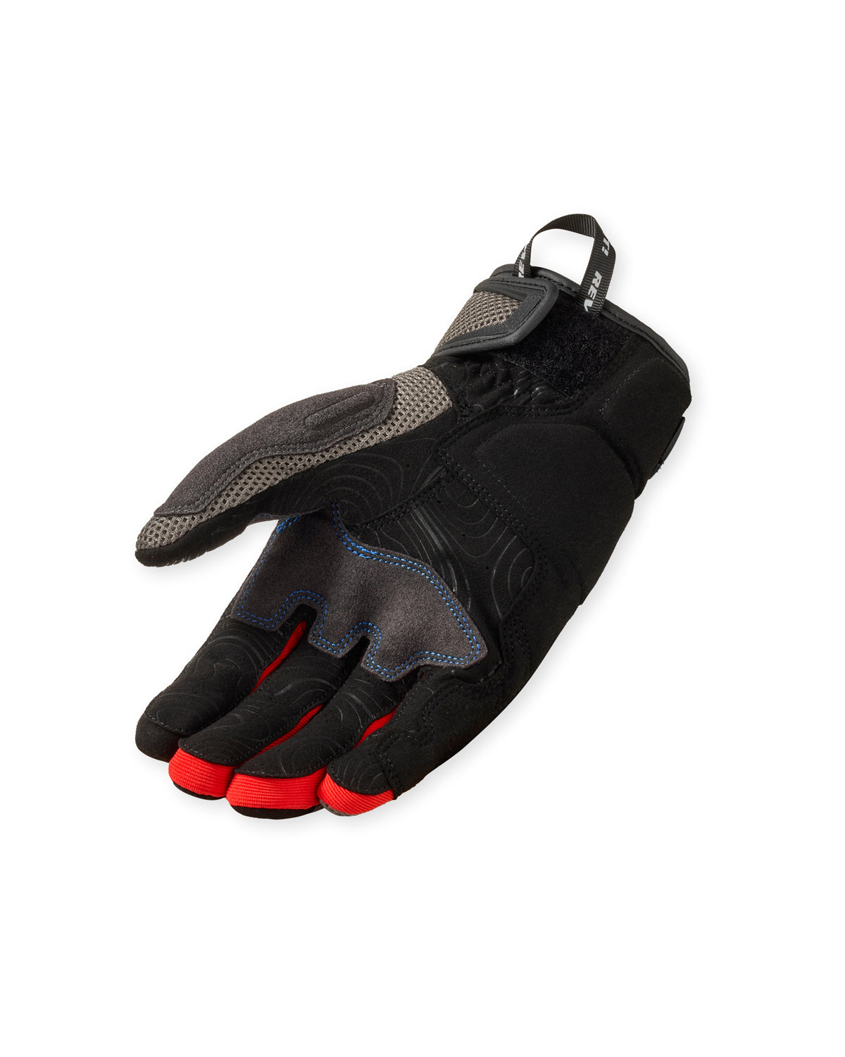 Revit Cavern Textile Gloves Grey / Red FREE UK Delivery, FREE 365 Day Returns - Moto Central