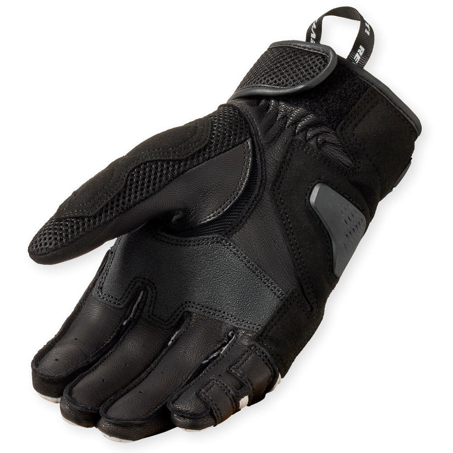 Revit Blaze Leather Gloves Grey / White – single glove view
