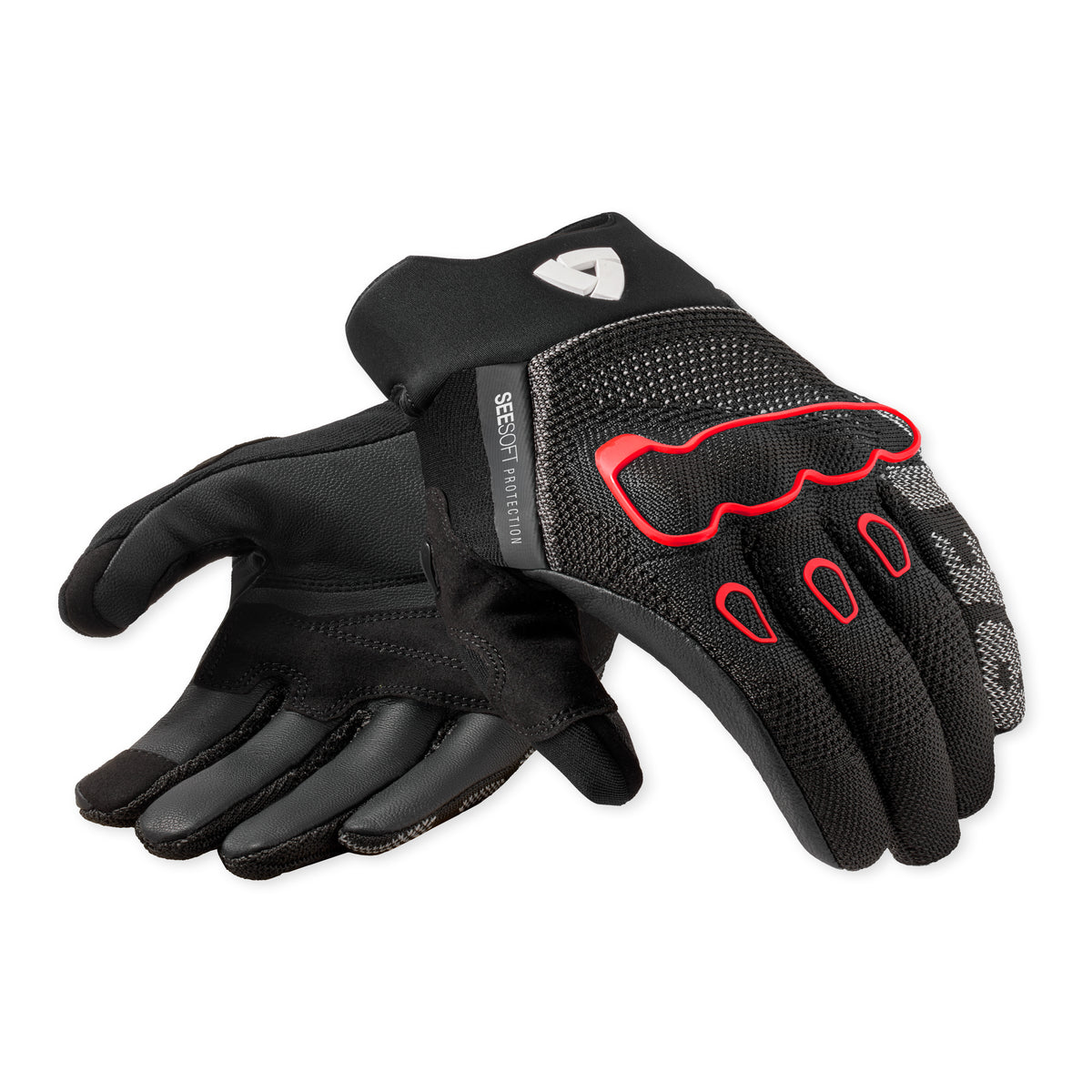 Revit Hyperspeed 3 Gloves Black / Neon Red FREE UK Delivery, FREE 365 Day Returns | Moto Central