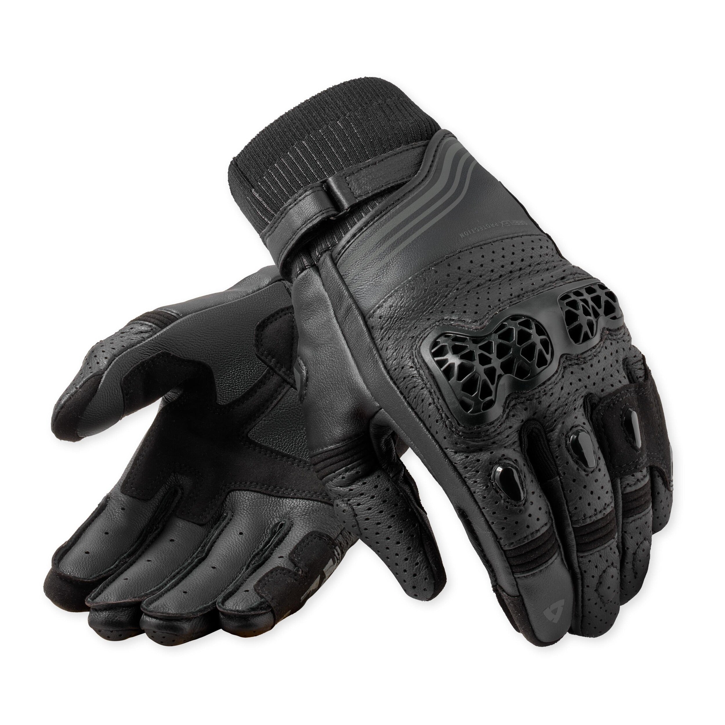Revit Positron Gloves Black front view