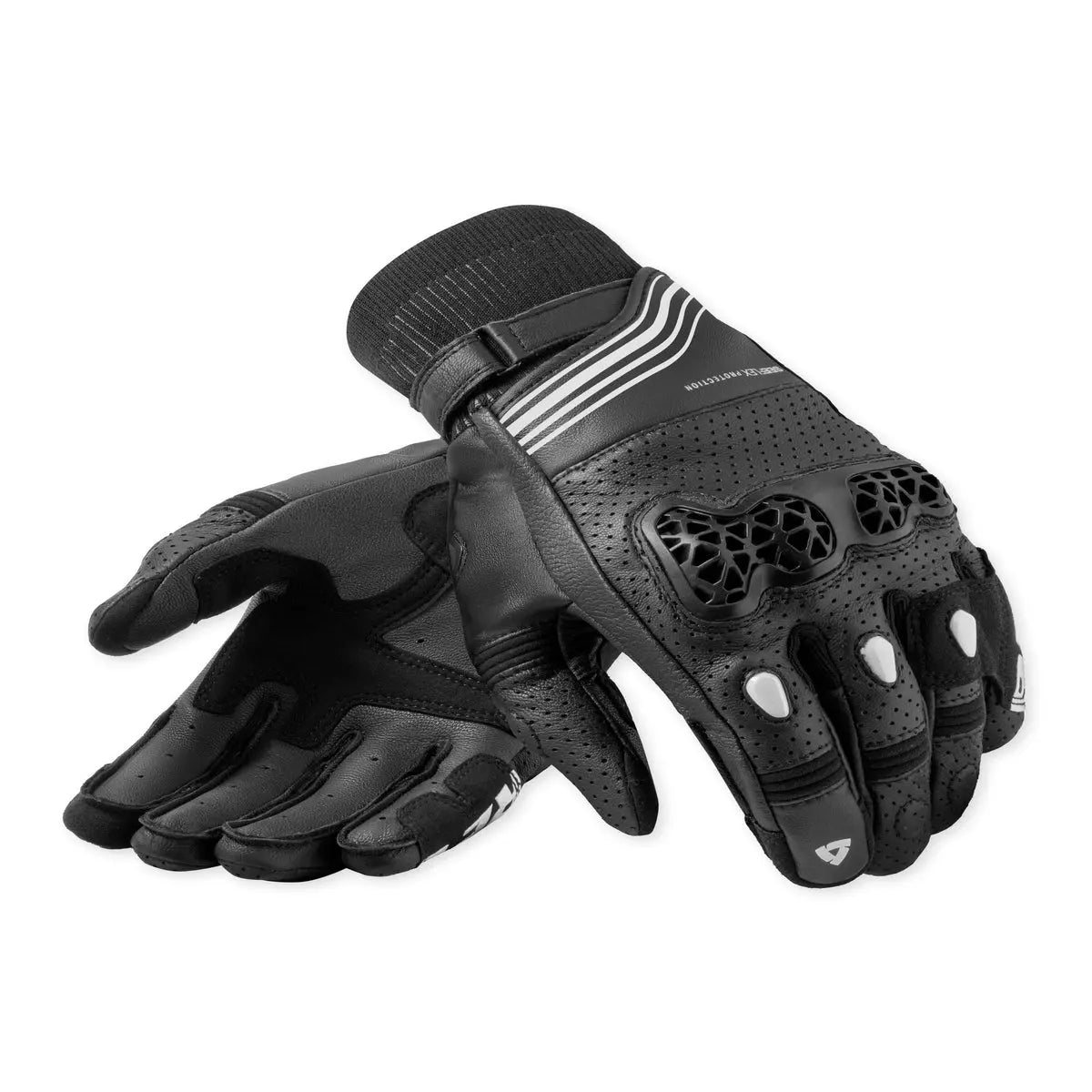 Revit Positron Gloves Black / White FREE UK Delivery, FREE 365 Day Returns | Moto Central