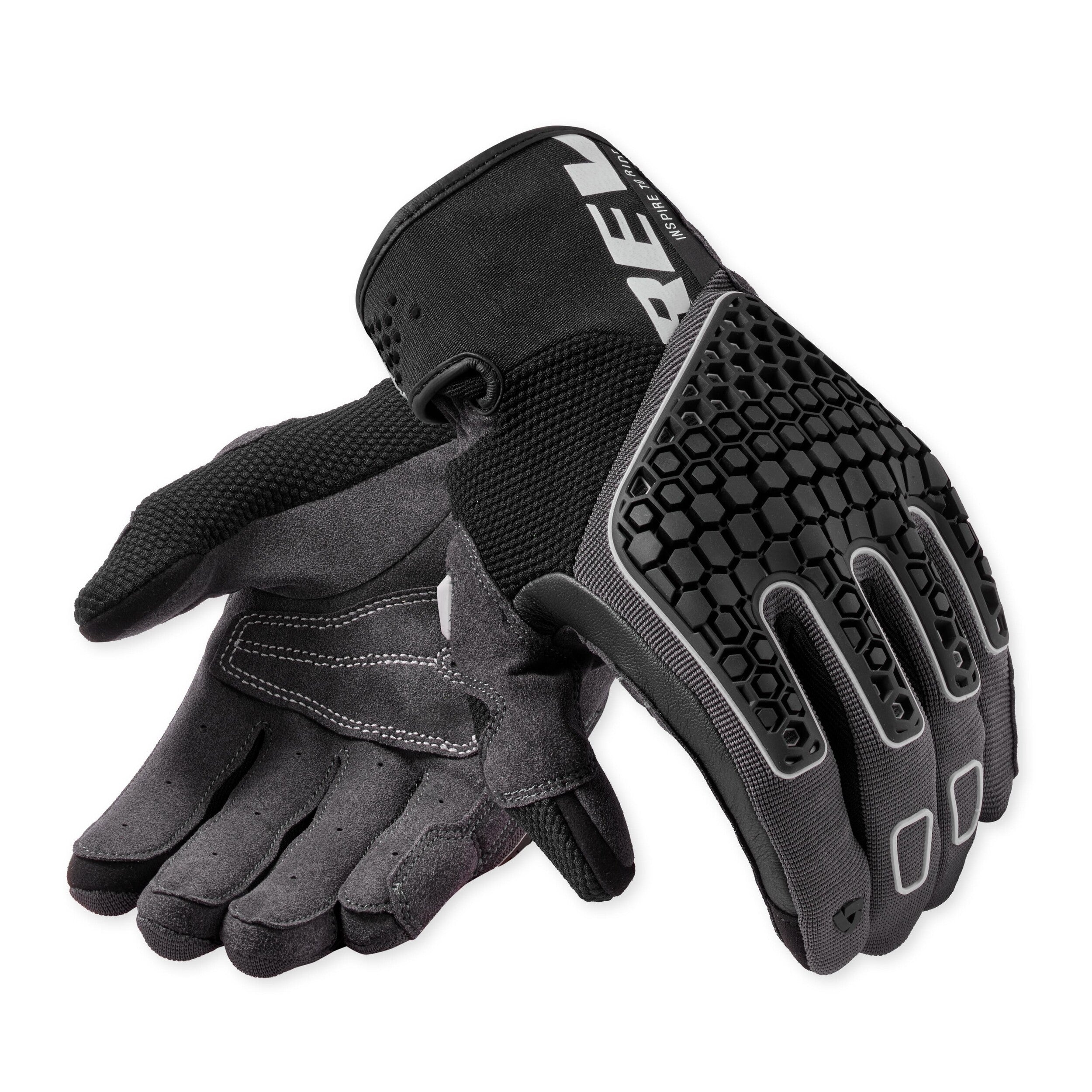 Revit Mangrove 2 Gloves Black / Grey front view