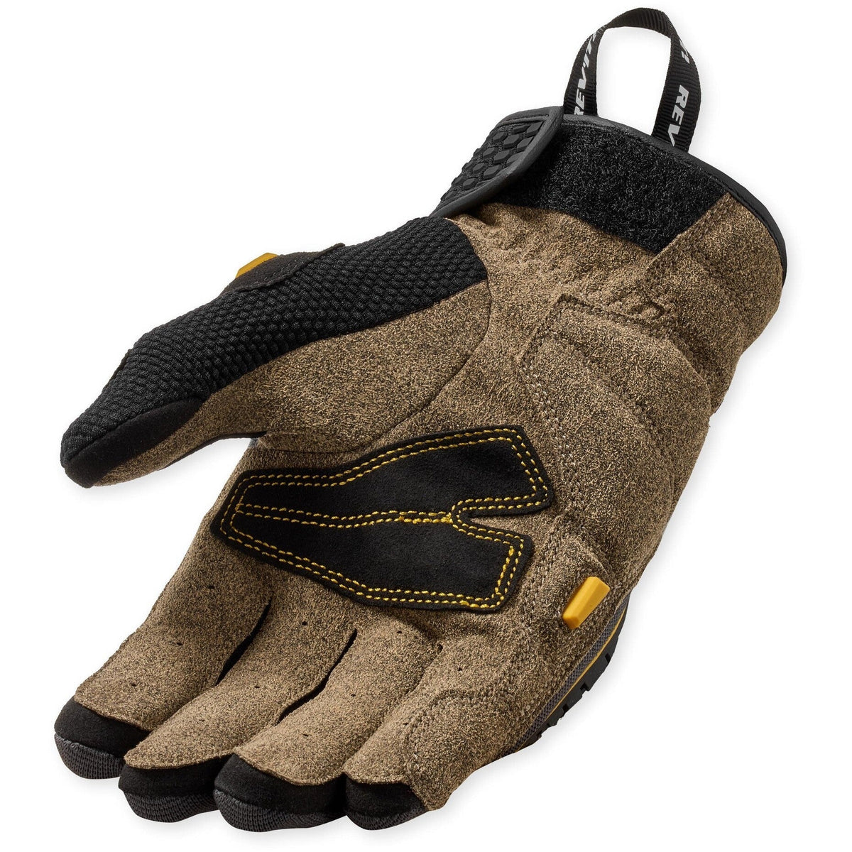 Revit Mangrove 2 Gloves Black / Ocher Yellow palm view