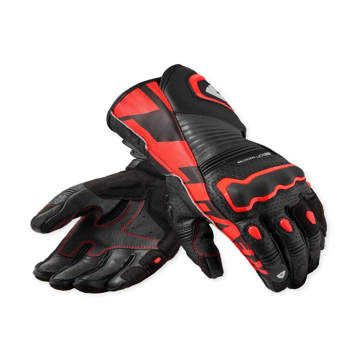 Revit Argon 3 Gloves Black / Neon Red FREE UK Delivery, FREE 365 Day Returns | Moto Central