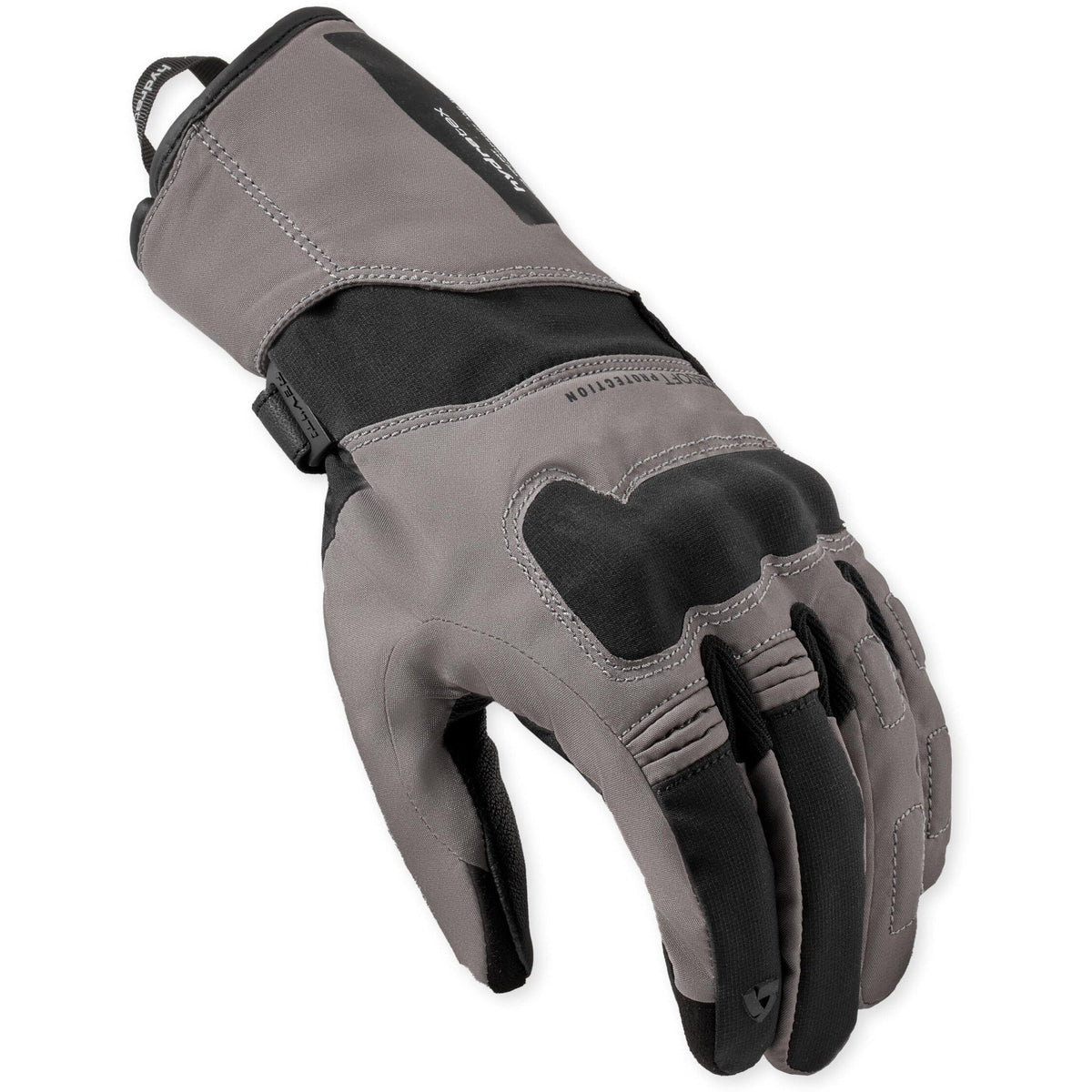 Revit Convergent H2O Ladies Gloves Grey / Black back view