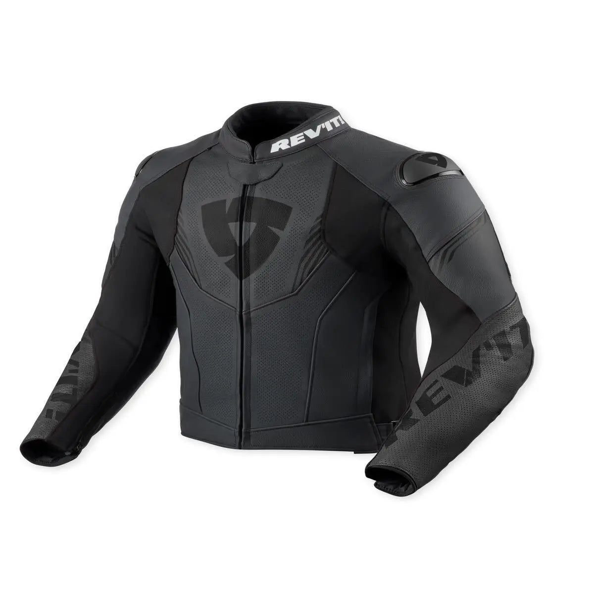 Revit Argon 3 Leather Jacket Black / Anthracite FREE UK Delivery, FREE 365 Day Returns | Moto Central
