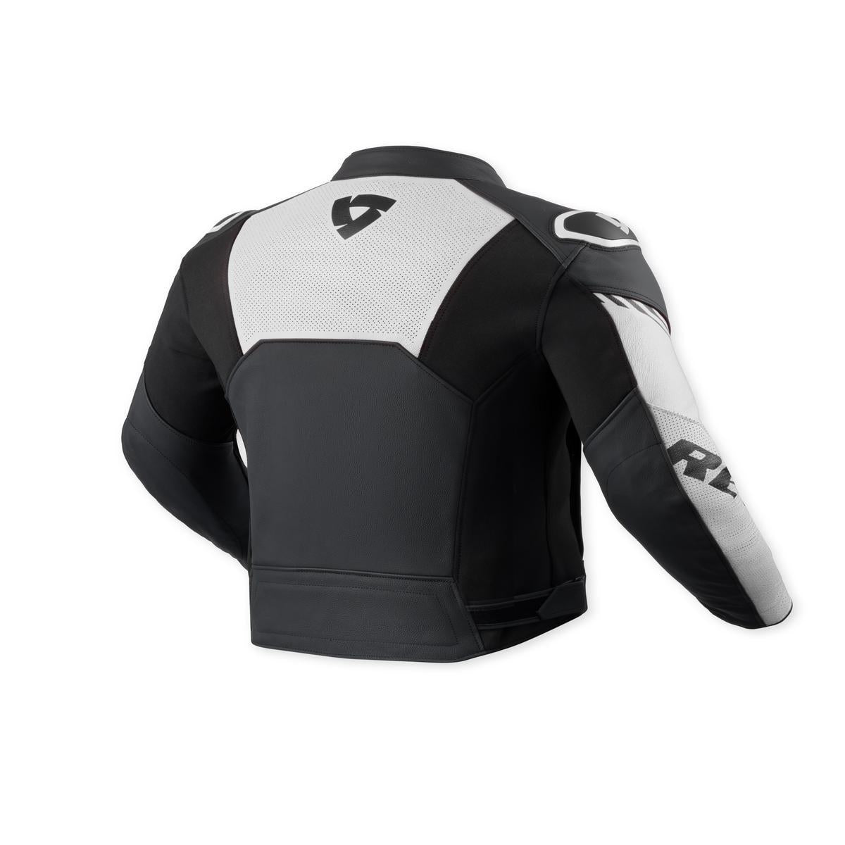 Revit Argon 3 Leather Jacket Black / White FREE UK Delivery, FREE 365 Day Returns | Moto Central