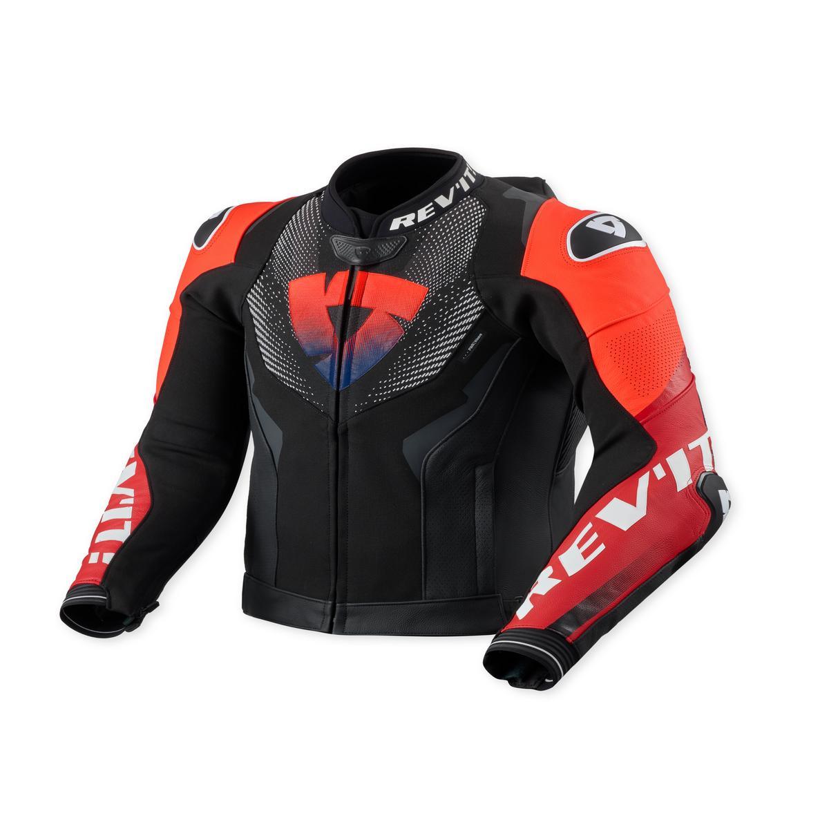 Revit Hyperspeed 3 Pro Leather Jacket Black / Red FREE UK Delivery, FREE 365 Day Returns | Moto Central