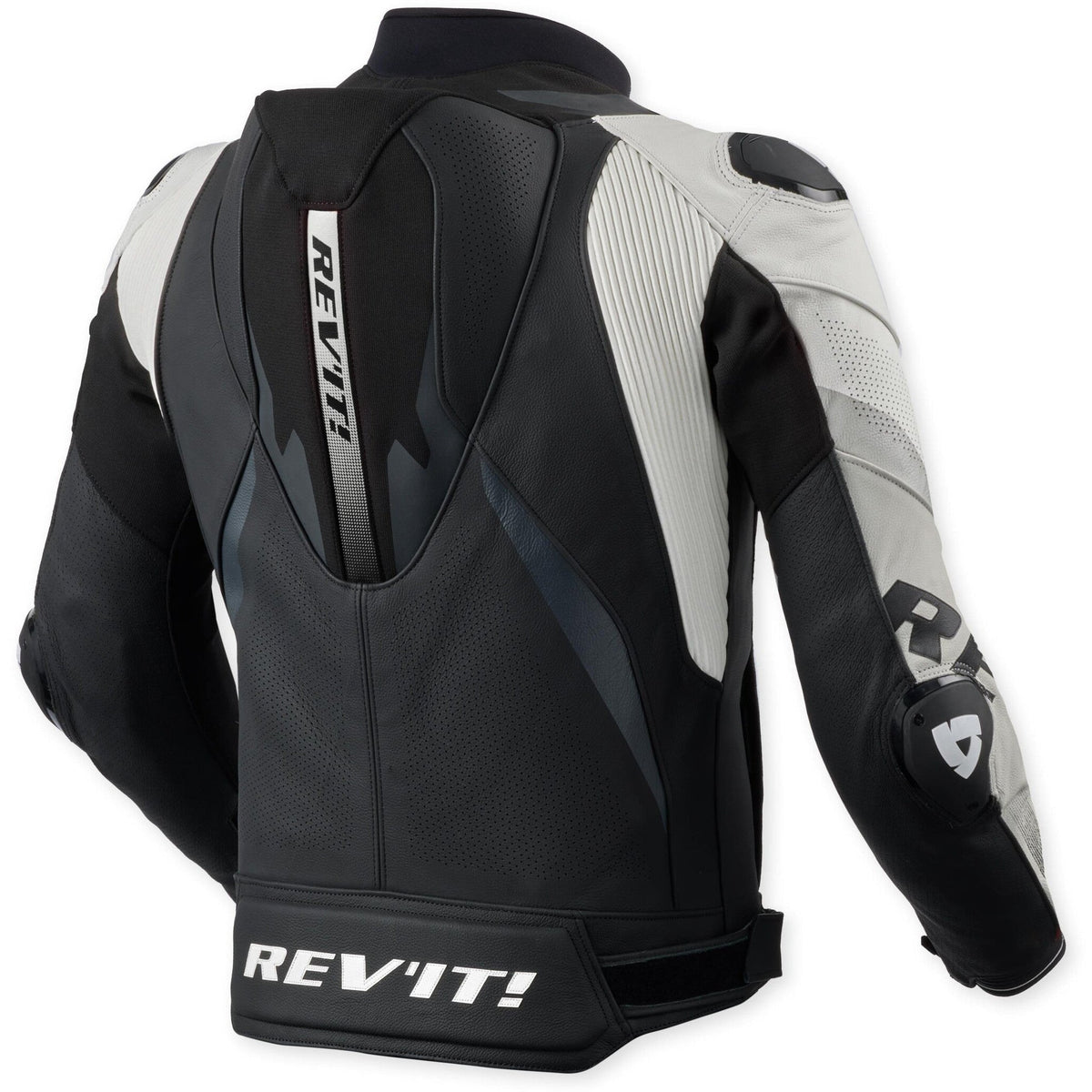 Revit Hyperspeed 3 Pro Leather Jacket Black / White back view