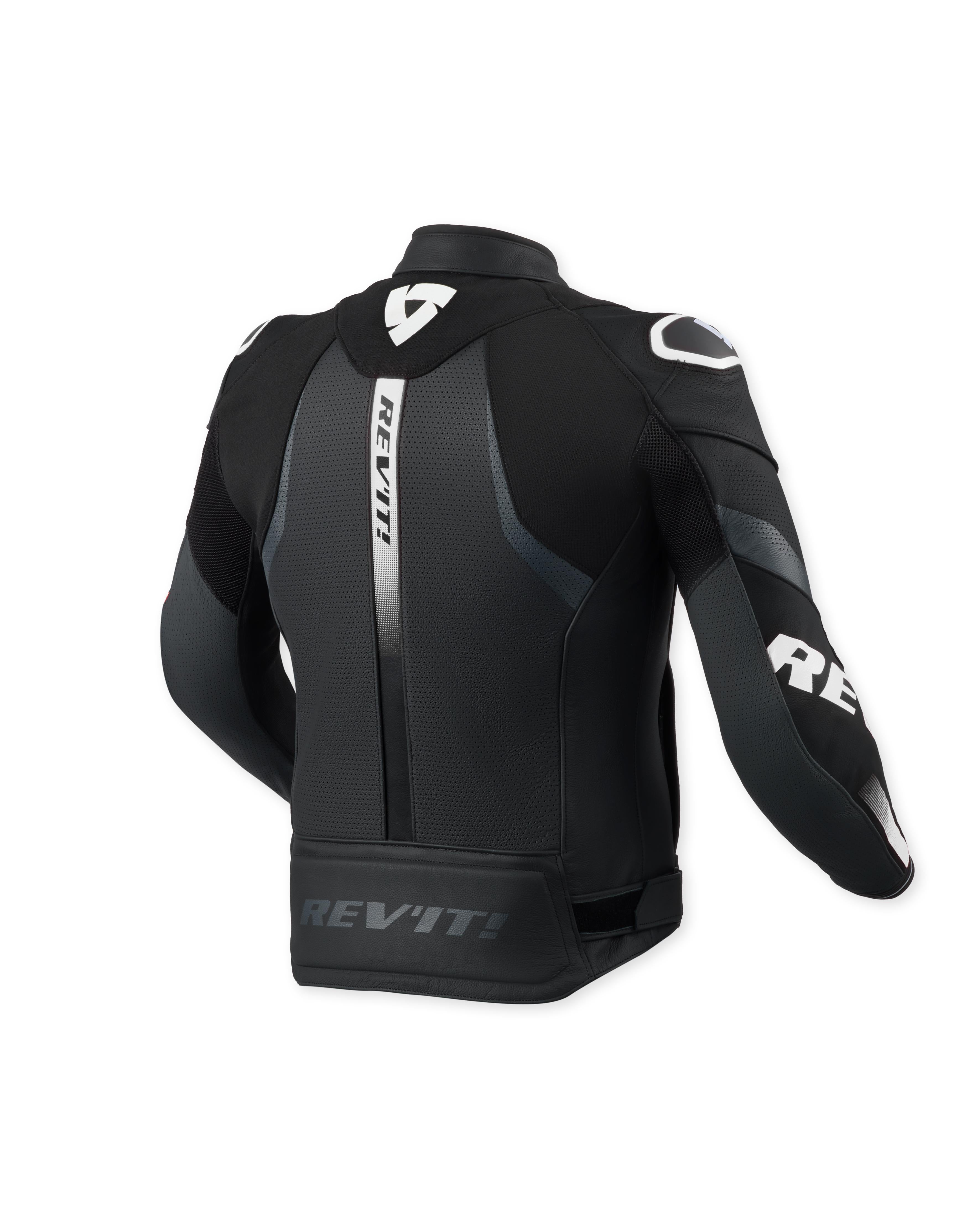 Revit Hyperspeed 3 Air Leather Jacket Black / White FREE UK Delivery, FREE 365 Day Returns | Moto Central