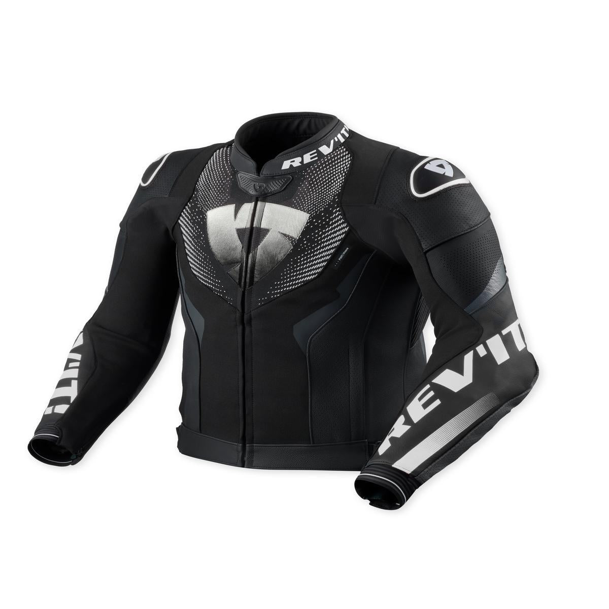 Revit Hyperspeed 3 Air Leather Jacket Black / White FREE UK Delivery, FREE 365 Day Returns | Moto Central