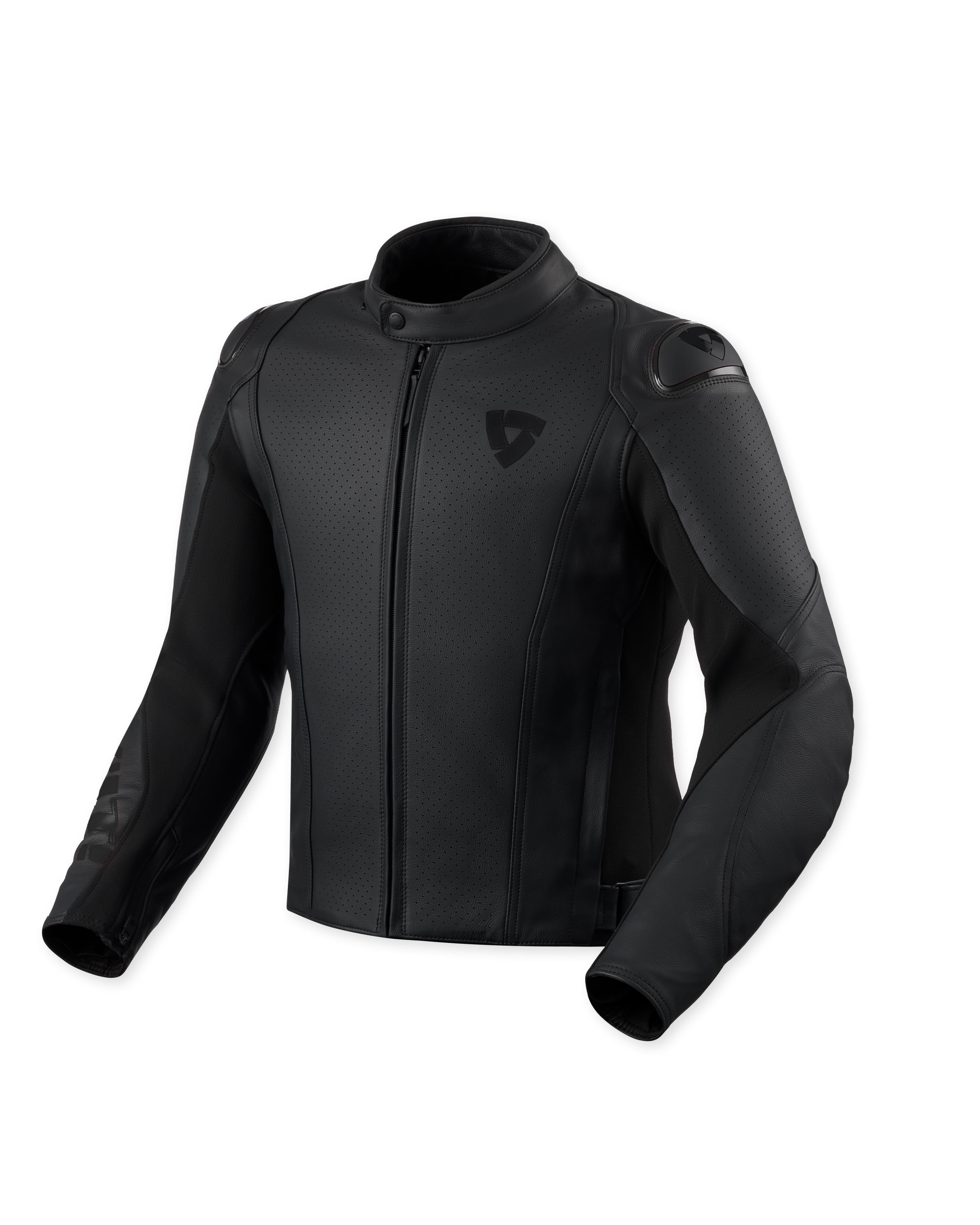 Revit Quadratic Leather Jacket Black FREE UK Delivery, FREE 365 Day Returns | Moto Central