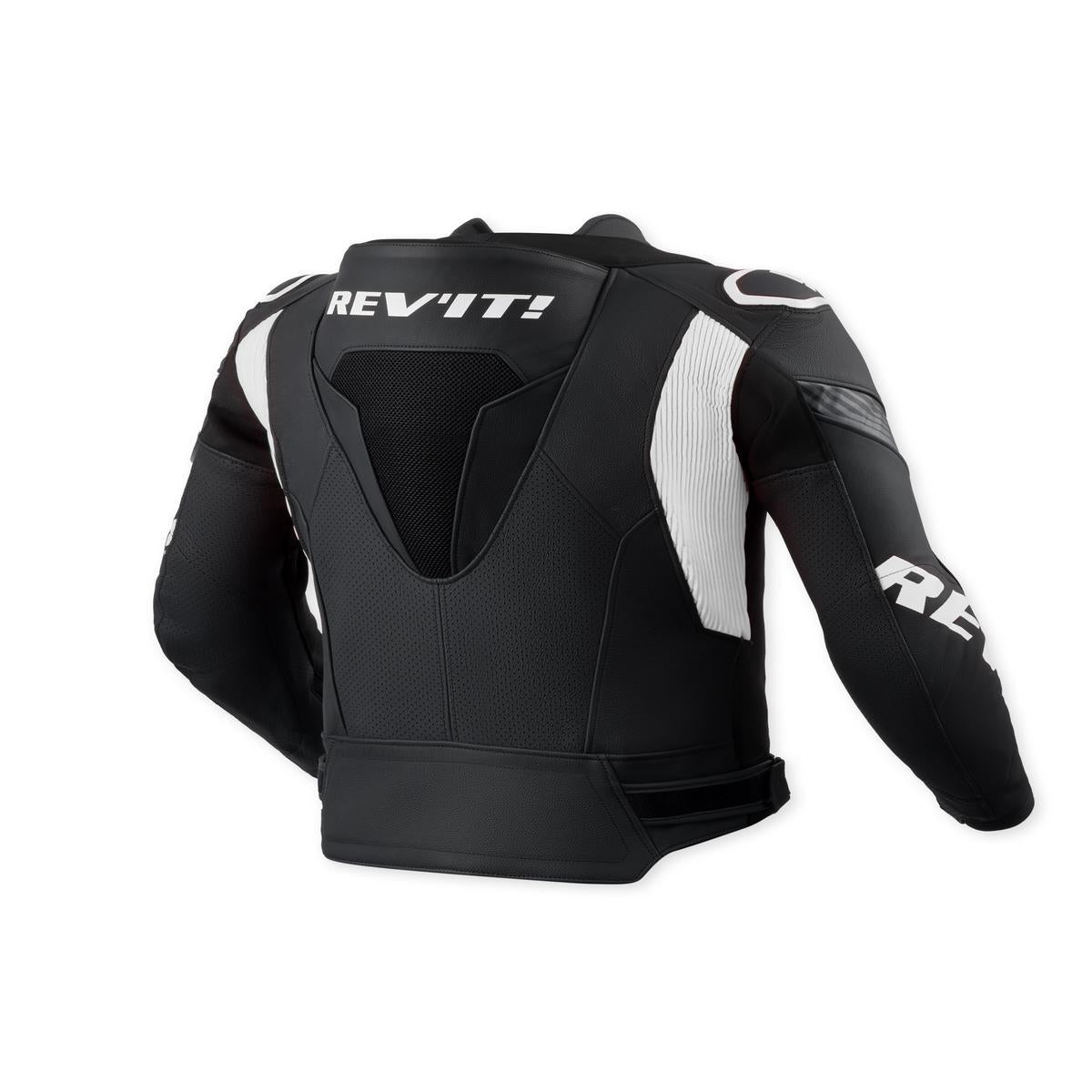Revit Argon 3 Pro Leather Jacket Black / White FREE UK Delivery, FREE 365 Day Returns | Moto Central