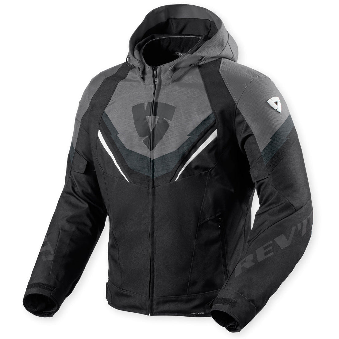 Revit Quantum 3 H2O Textile Jacket Black / Grey – front view