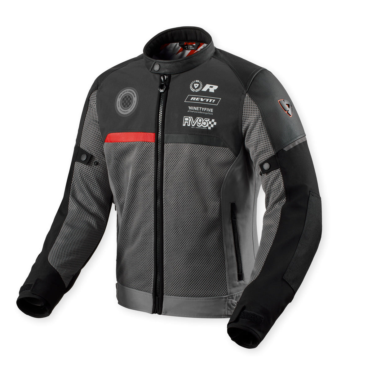 Revit Swiftblade Textile Jacket Black / Red FREE UK Delivery, FREE 365 Day Returns - Moto Central