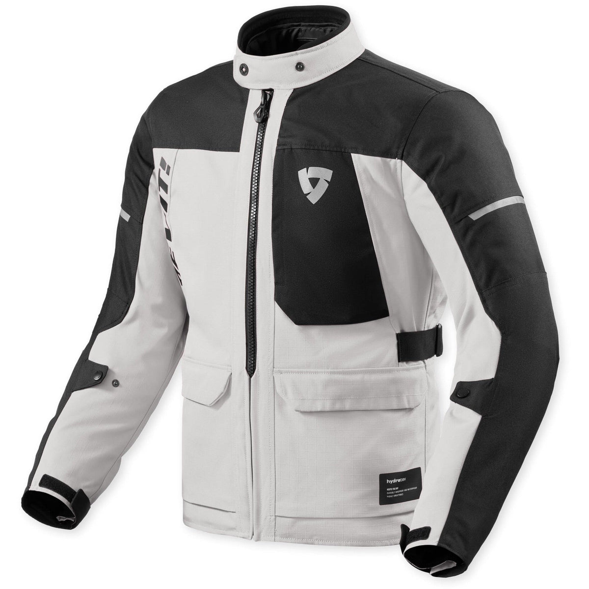 Revit Convergent H2O Textile Jacket Silver / Black front view