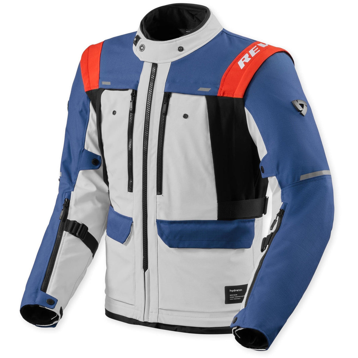 Revit Offtrack 3 H2O Textile Jacket Blue / Silver front view