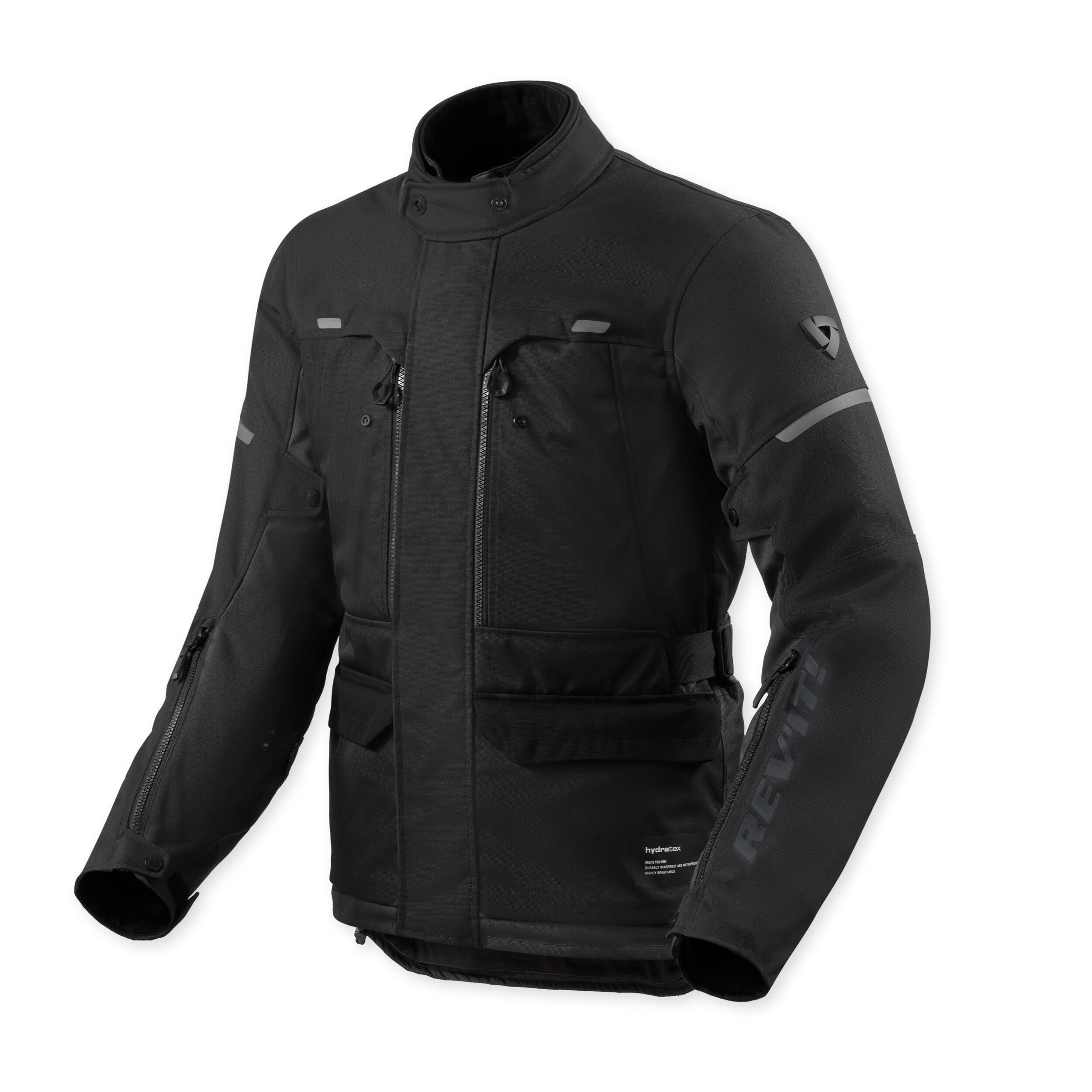 Revit Outback 5 H2O Textile Jacket Black front view