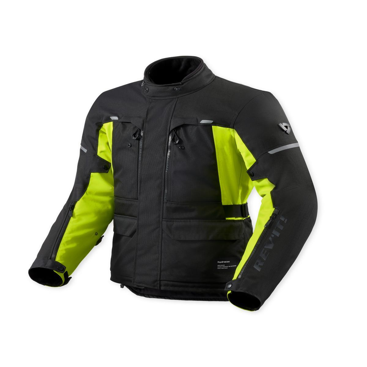 Revit Outback 5 H2O Textile Jacket Black / Neon Yellow FREE UK Delivery, FREE 365 Day Returns | Moto Central