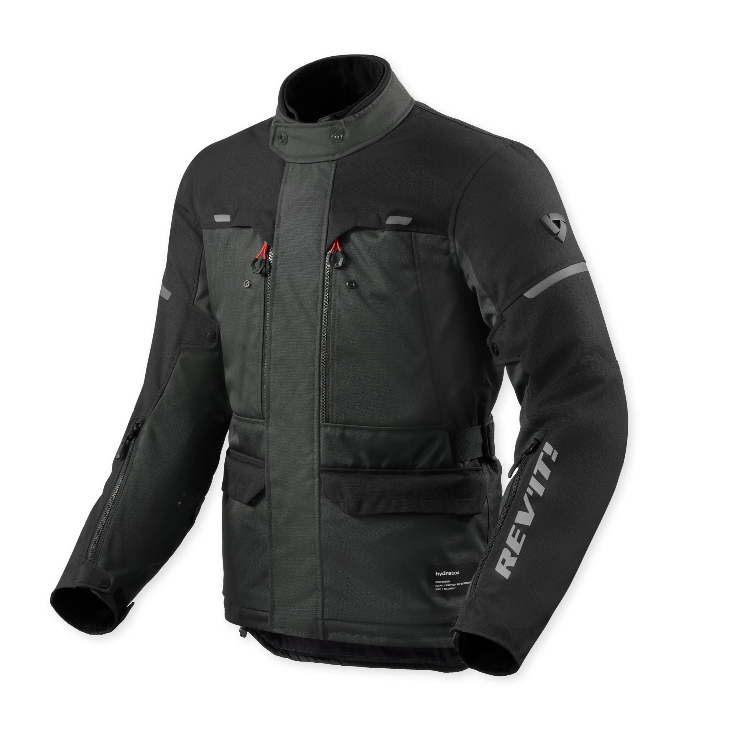 Revit Outback 5 H2O Textile Jacket Anthracite / Black front view