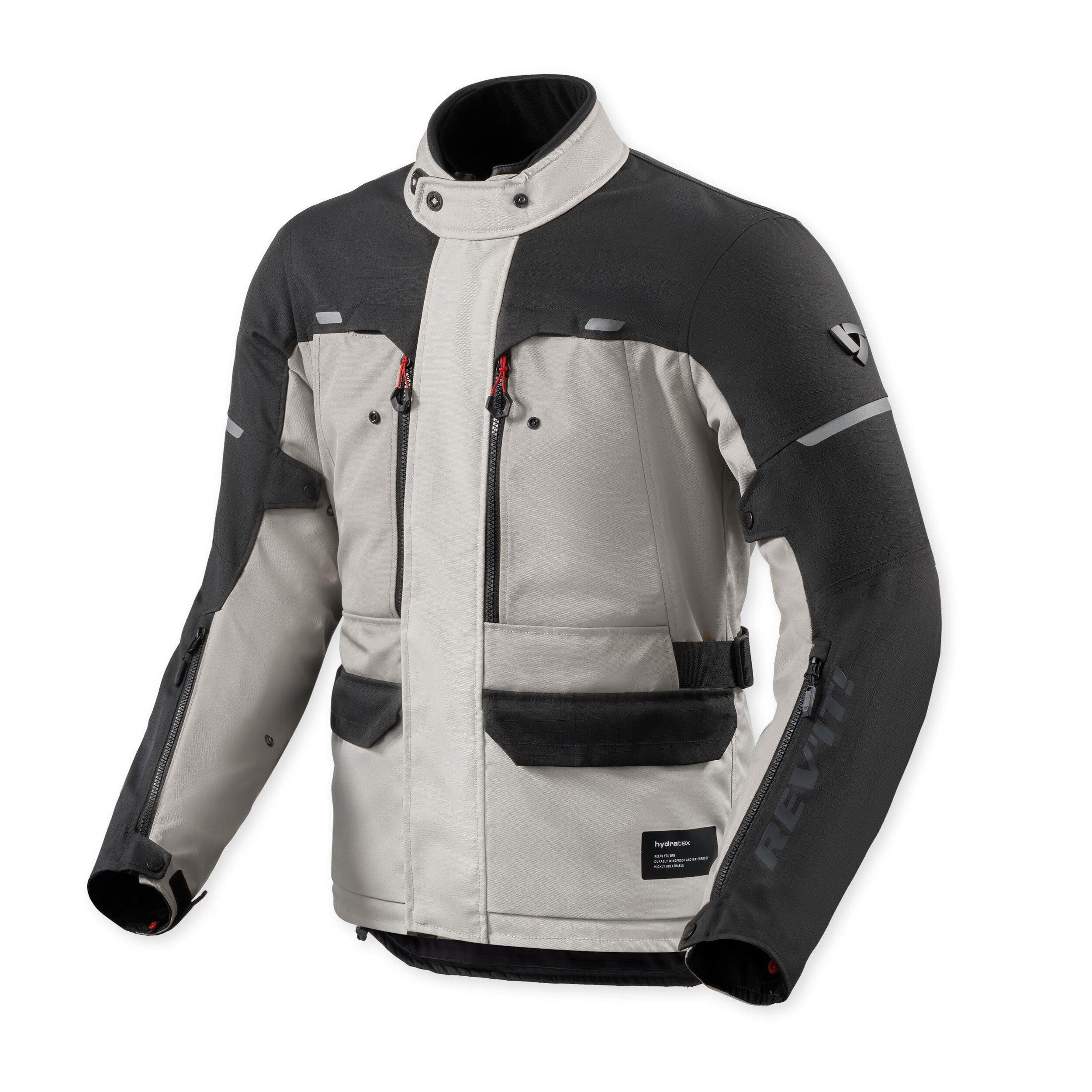 Revit Outback 5 H2O Textile Jacket Silver / Black front view