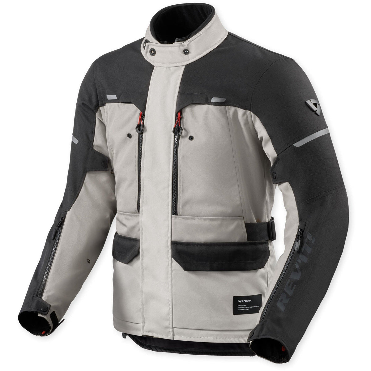 Revit Outback 5 H2O Textile Jacket Silver / Black front view