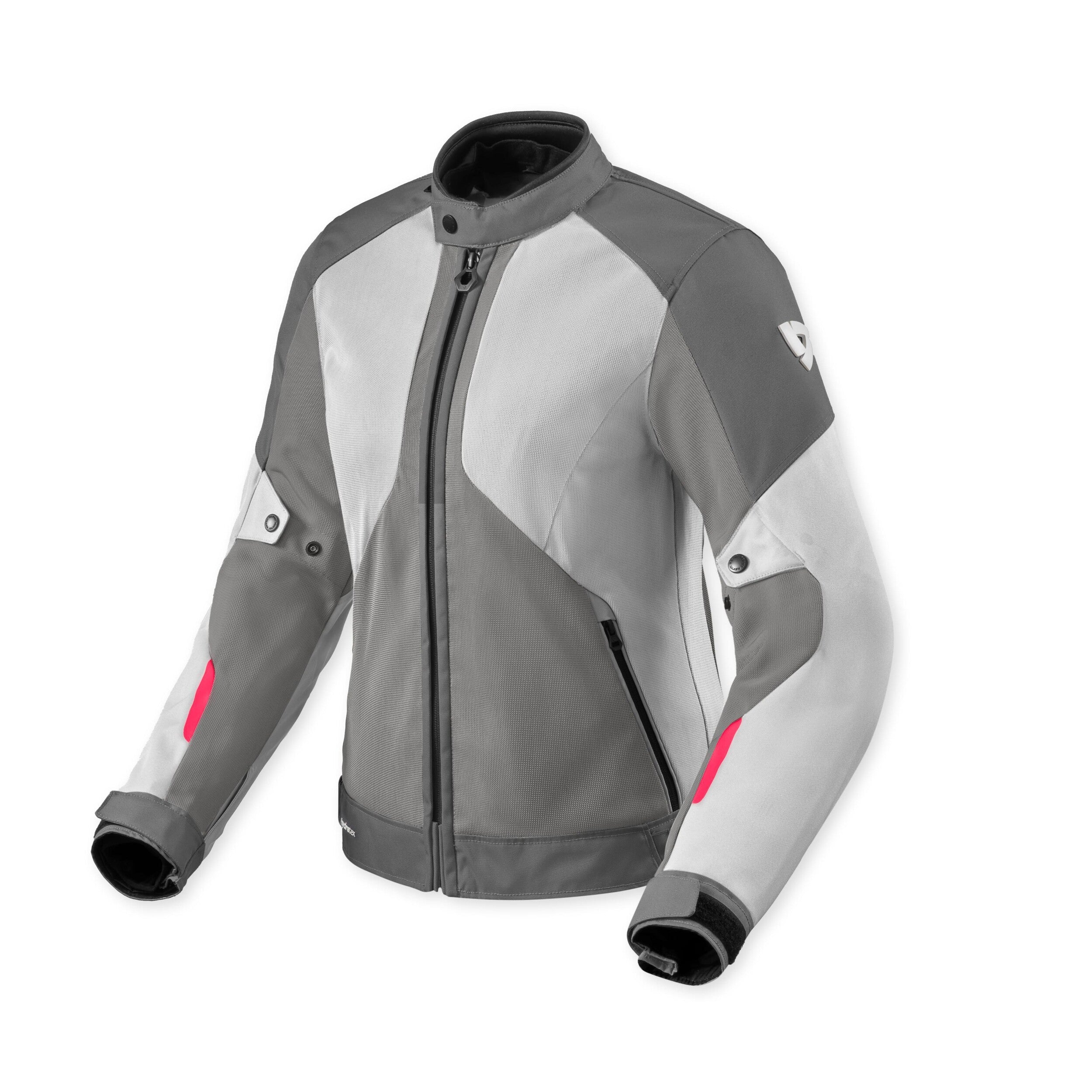 Revit Torque 3 H2O Ladies Textile Jacket Grey / Pink front view