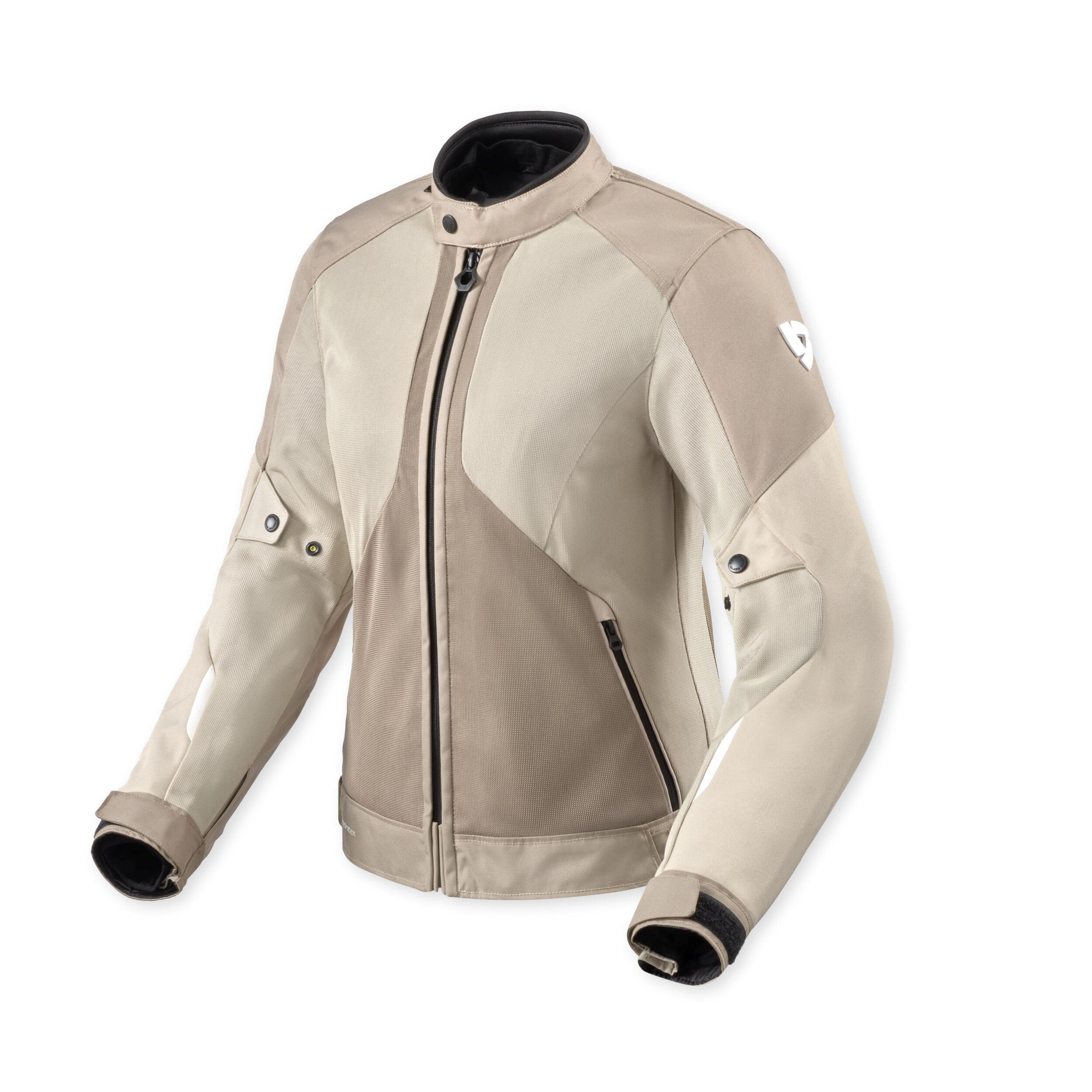 Revit Torque 3 H2O Ladies Textile Jacket Sand / White front view