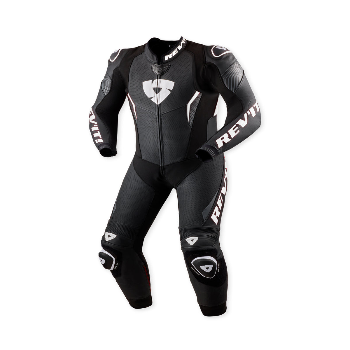 Revit Argon 3 One Piece Leather Suit Black / White FREE UK Delivery, FREE 365 Day Returns | Moto Central