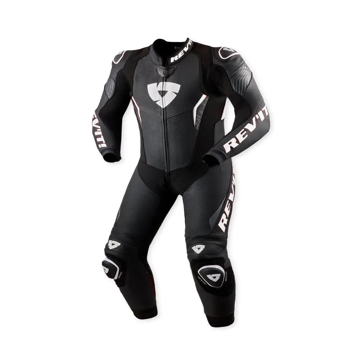 Revit Argon 3 One Piece Leather Suit Black / White FREE UK Delivery, FREE 365 Day Returns | Moto Central