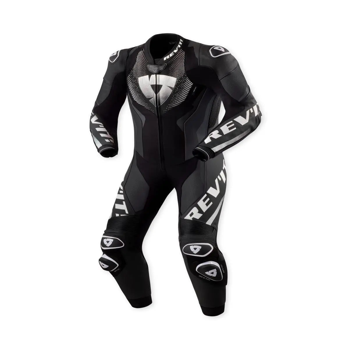 Revit Hyperspeed 3 One Piece Leather Suit Black / White FREE UK Delivery, FREE 365 Day Returns | Moto Central