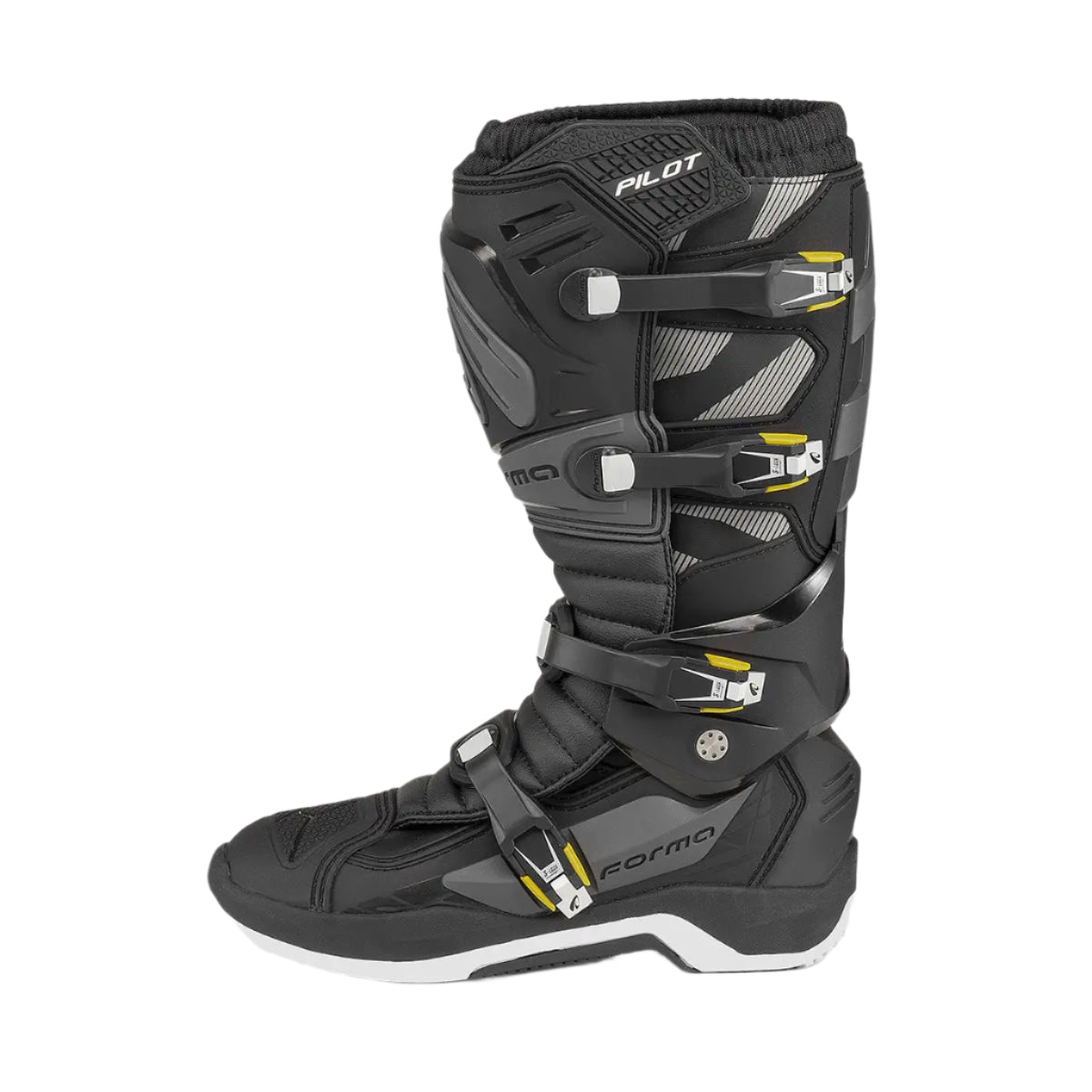 Forma Pilot Boots Black / Anthracite FREE UK Delivery, FREE 365 Day Returns | Moto Central