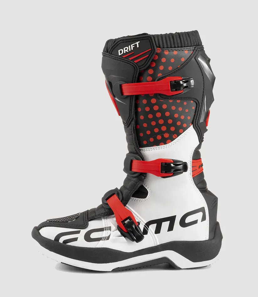 Forma Drift Boots Black / Red / White FREE UK Delivery, FREE 365 Day Returns | Moto Central