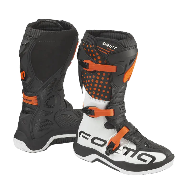 Forma Drift Boots Black / Orange / White FREE UK Delivery, FREE 365 Day Returns | Moto Central