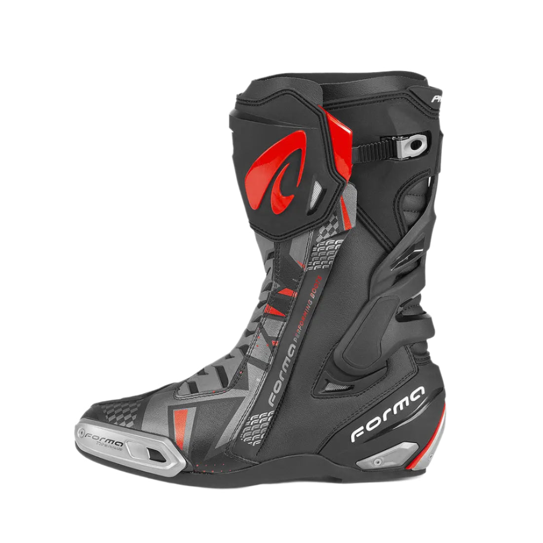 Forma Phantom Boots Black / Red FREE UK Delivery, FREE 365 Day Returns | Moto Central