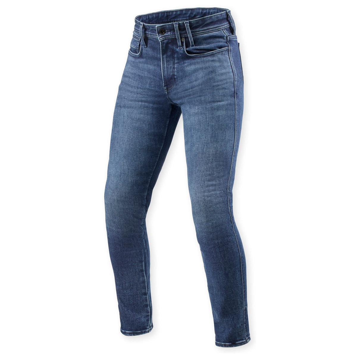 Revit Piston 3 Skiny Fit Jeans Medium Blue Used – front view
