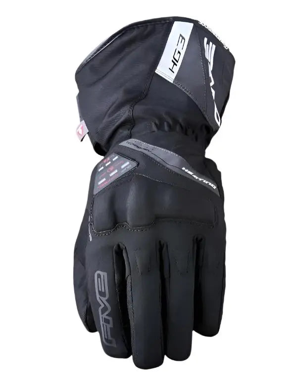 Five HG3 Evo Waterproof Heated Ladies Textile Gloves Black - FREE UK Shipping, FREE 365 Day Returns | Moto Central