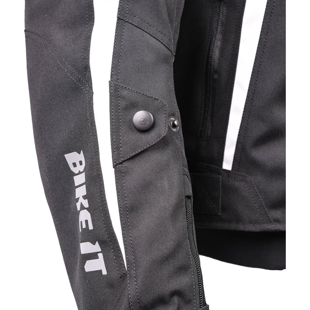 Bike It Flux Sports Motorcycle Jacket Black / White