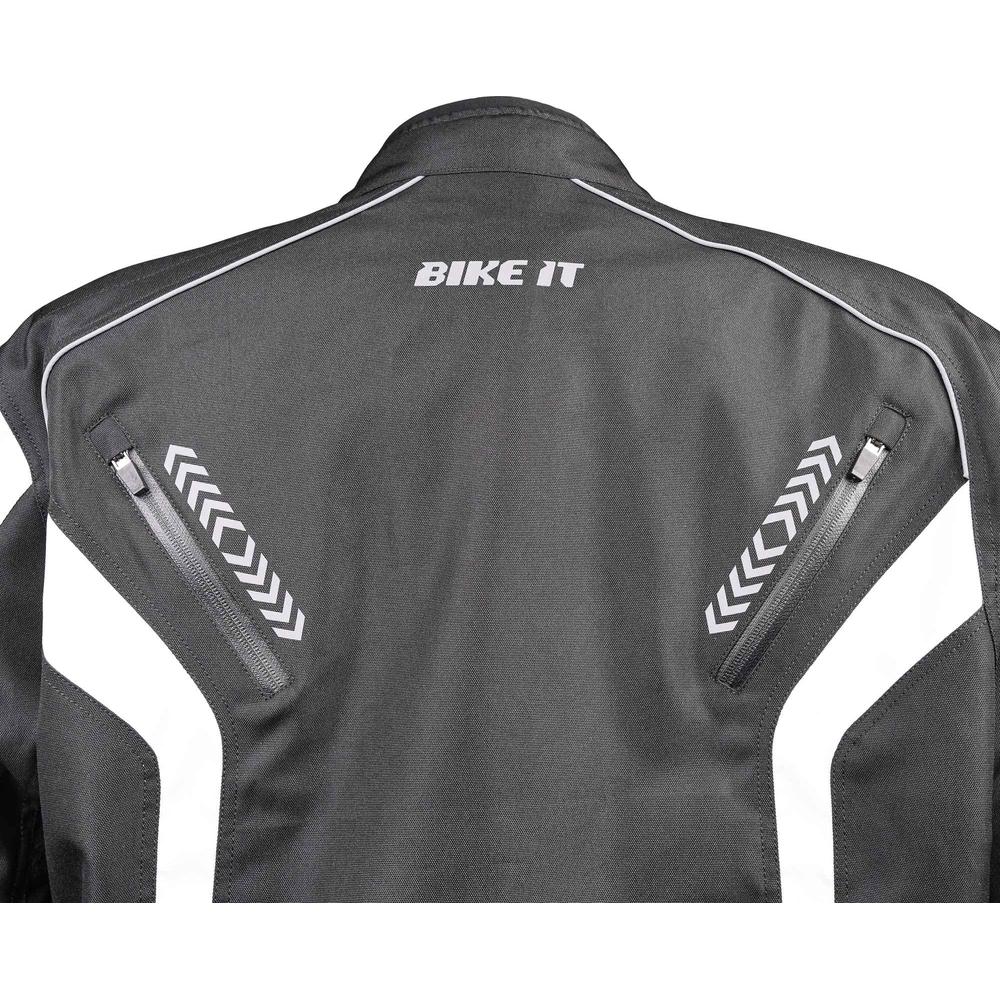 Bike It Flux Sports Motorcycle Jacket Black / White