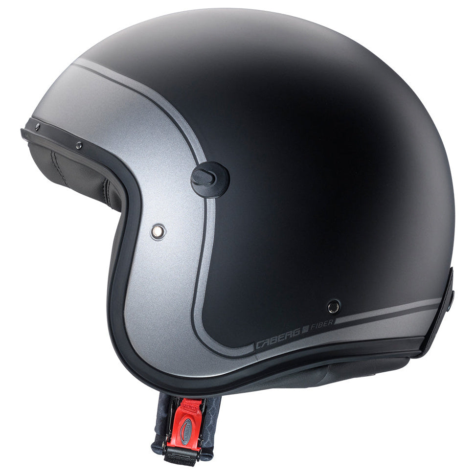 Caberg Freeride X Imola Matt Black Gun Metal open-face helmet left-side view